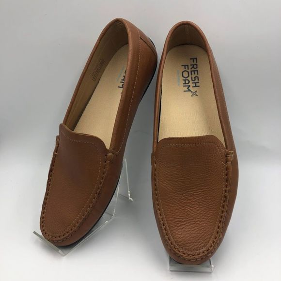 Driver Club USA Men's Brown Leather Slip On Loafers Comfort Shoes Size 11 - Picture 4 of 12